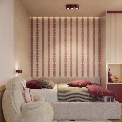 Sollux Lighting Plafon MODO 3 burgund Gx53