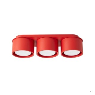 Sollux Lighting Plafon MODO 3 czerwony Gx53