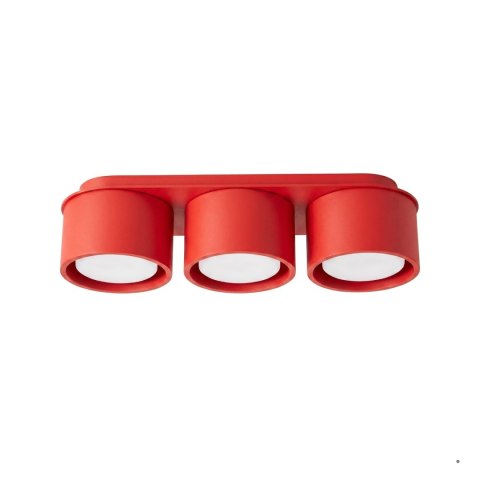 Sollux Lighting Plafon MODO 3 czerwony Gx53