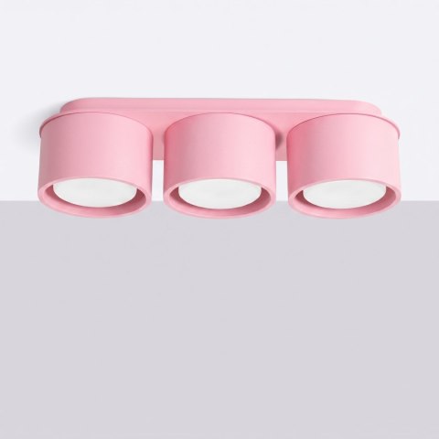 Sollux Lighting Plafon MODO 3 różowy Gx53