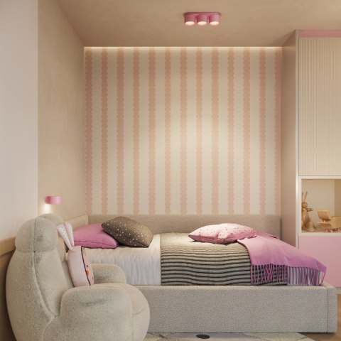 Sollux Lighting Plafon MODO 3 różowy Gx53