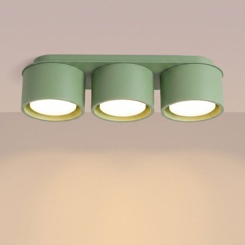 Sollux Lighting Plafon MODO 3 szałwiowy Gx53