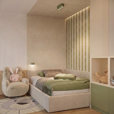 Sollux Lighting Plafon MODO 3 zielona oliwka Gx53