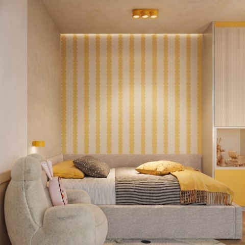 Sollux Lighting Plafon MODO 3 żółty Gx53