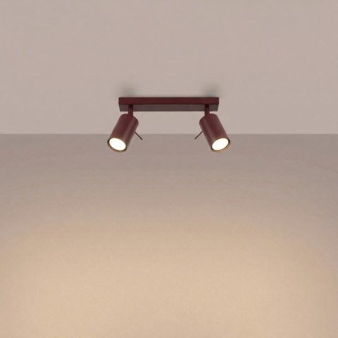 Sollux Lighting Plafon RING 2 burgund