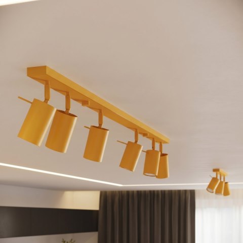 Sollux Lighting Plafon RING 2 żółty