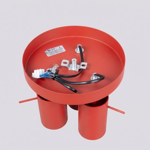 Sollux Lighting Plafon RING 3P czerwony