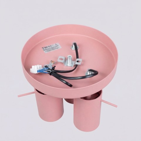 Sollux Lighting Plafon RING 3P różowy