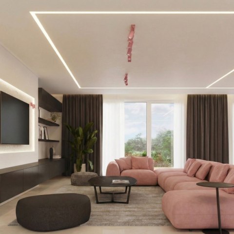 Sollux Lighting Plafon RING 3P różowy