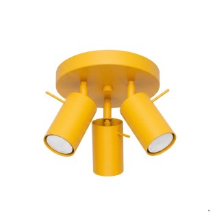 Sollux Lighting Plafon RING 3P żółty