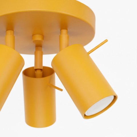 Sollux Lighting Plafon RING 3P żółty