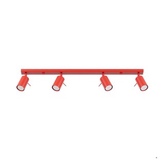 Sollux Lighting Plafon RING 4L czerwony