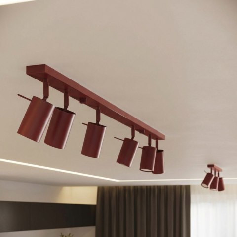 Sollux Lighting Plafon RING 6L burgund