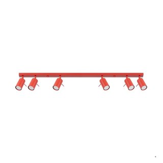 Sollux Lighting Plafon RING 6L czerwony