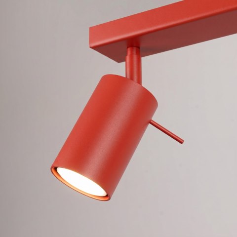 Sollux Lighting Plafon RING 6L czerwony