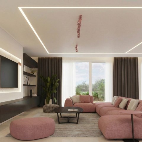 Sollux Lighting Plafon RING 6L różowy