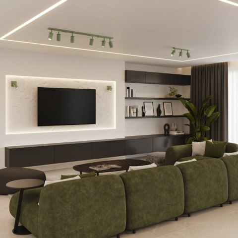 Sollux Lighting Plafon RING 6L szałwiowy