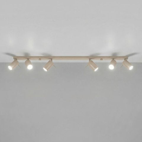 Sollux Lighting Plafon RING 6L taupe