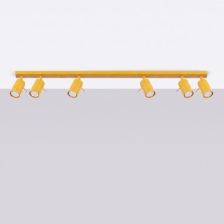 Sollux Lighting Plafon RING 6L żółty