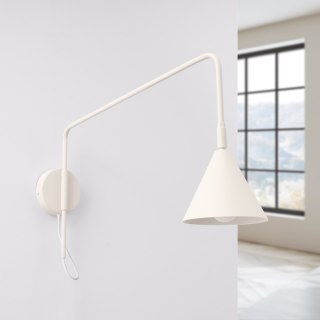 Sollux Lighting Kinkiet NOX 1 beżowy z włącznikiem