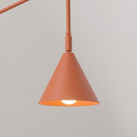 Sollux Lighting Kinkiet NOX 1 ochra czerwona z włącznikiem
