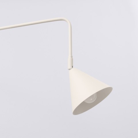 Sollux Lighting Kinkiet NOX 2 beżowy z włącznikiem