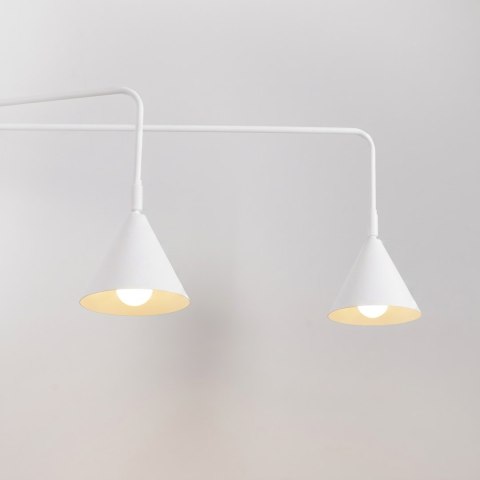 Sollux Lighting Kinkiet NOX 2 biały z włącznikiem