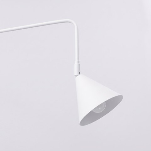Sollux Lighting Kinkiet NOX 2 biały z włącznikiem