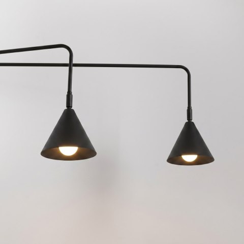 Sollux Lighting Kinkiet NOX 2 czarny z włącznikiem