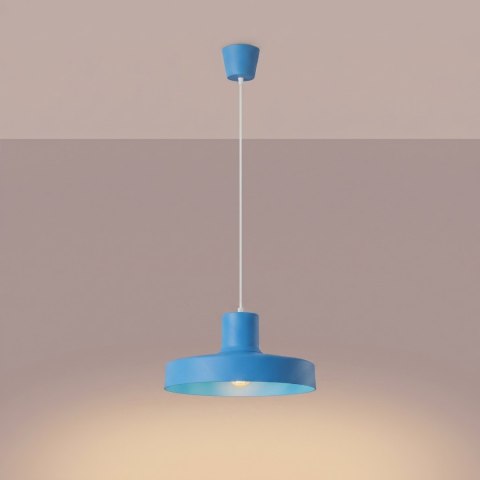 Sollux Lighting Lampa wisząca BILO błękitna
