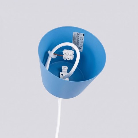 Sollux Lighting Lampa wisząca BILO błękitna