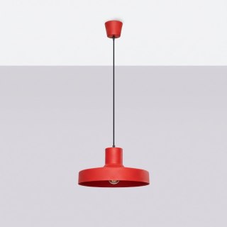Sollux Lighting Lampa wisząca BILO czerwona