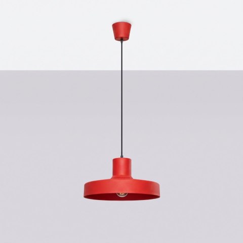 Sollux Lighting Lampa wisząca BILO czerwona