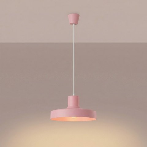 Sollux Lighting Lampa wisząca BILO różowa