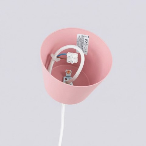 Sollux Lighting Lampa wisząca BILO różowa