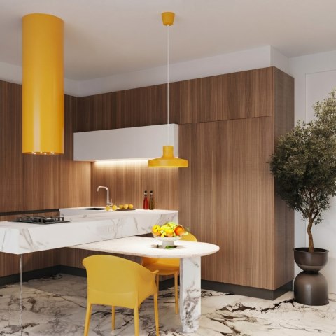Sollux Lighting Lampa wisząca BILO żółta