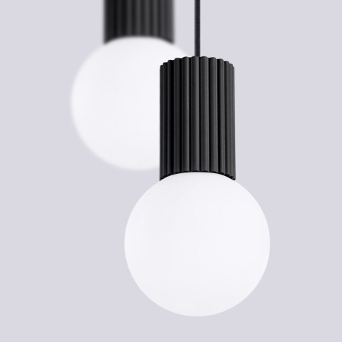 Sollux Lighting Lampa wisząca HALO 2P czarna