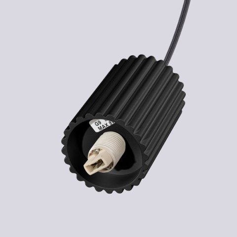 Sollux Lighting Lampa wisząca HALO 2P czarna