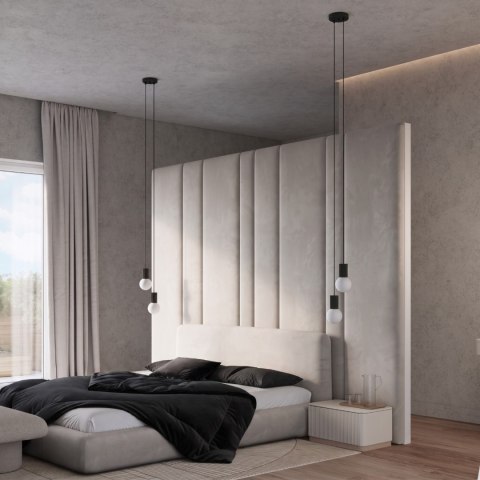 Sollux Lighting Lampa wisząca HALO 2P czarna