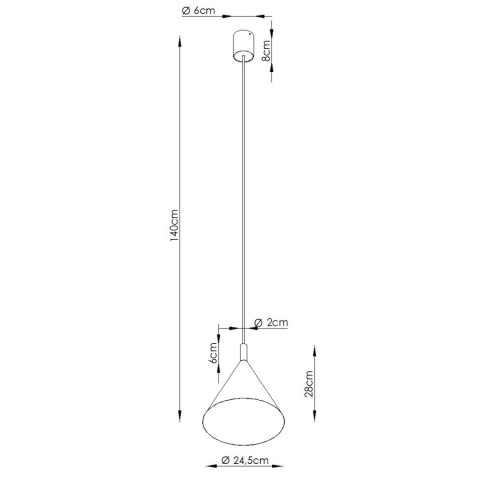 Sollux Lighting Lampa wisząca NOX 25 biała