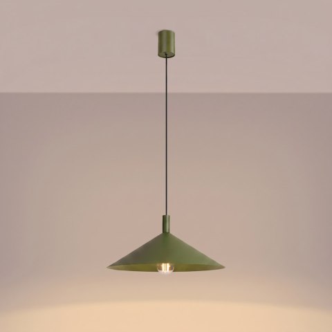 Sollux Lighting Lampa wisząca NOX 40 zielona oliwka