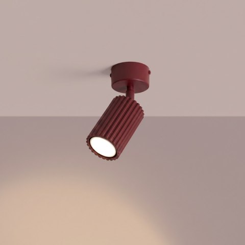 Sollux Lighting Plafon KARBON 1 burgund