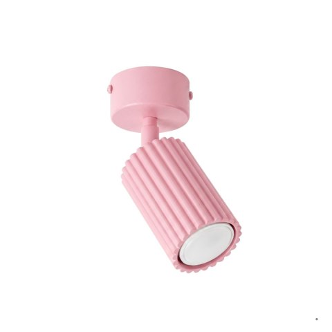 Sollux Lighting Plafon KARBON 1 różowy