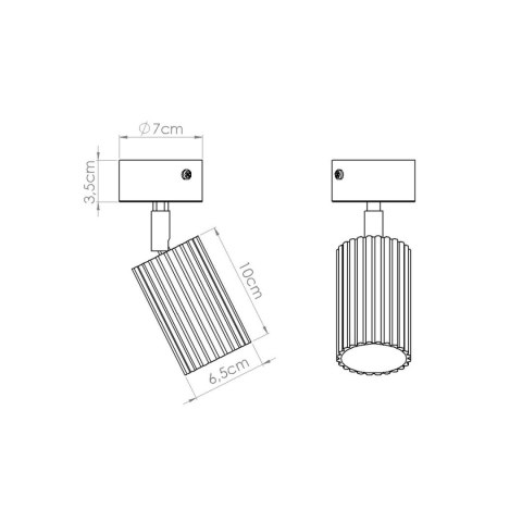 Sollux Lighting Plafon KARBON 1 różowy