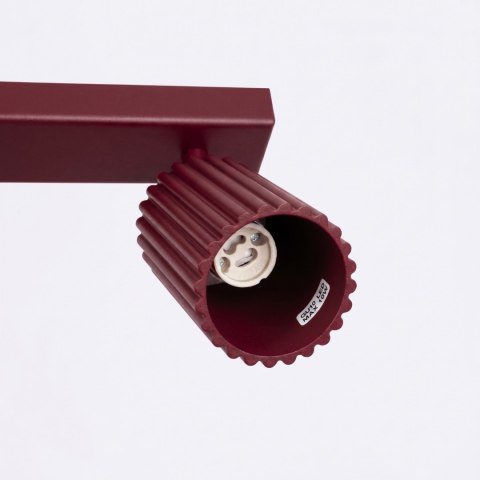 Sollux Lighting Plafon KARBON 3L burgund
