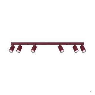 Sollux Lighting Plafon KARBON 6L burgund