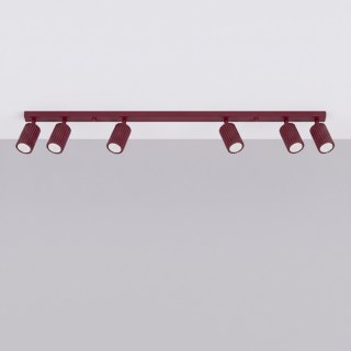 Sollux Lighting Plafon KARBON 6L burgund