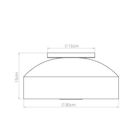 Sollux Lighting Plafon OMIQ burgund