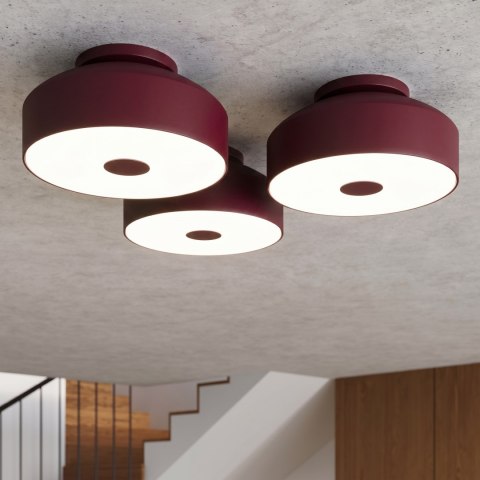 Sollux Lighting Plafon OMIQ burgund