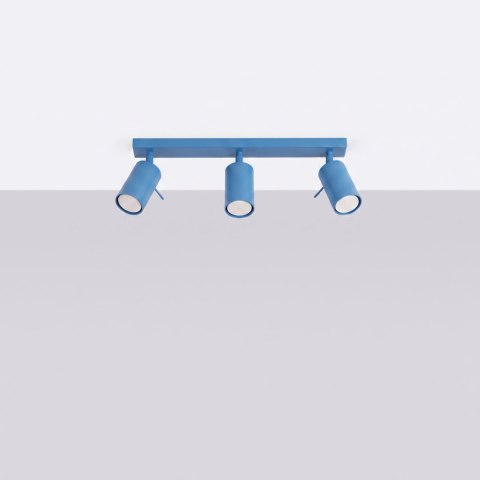 Sollux Lighting Plafon RING 3L błękitny